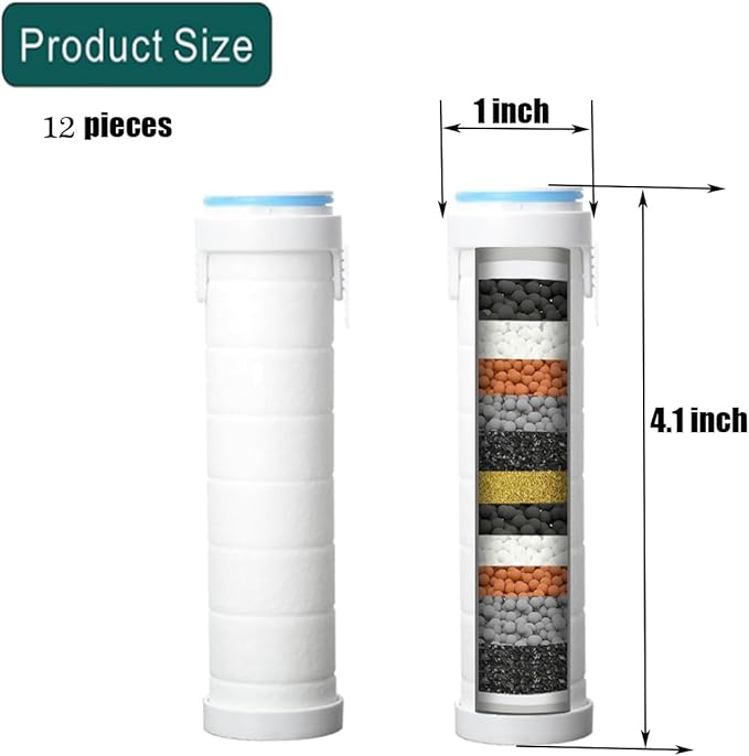 High Pressure Handheld Shower Head High Pressure Shower Heads- High Flow Even with Low Water Pressure - Hand Held Showerhead Set with 59″Replacement Hose/Bracket and Cotton Filters (White 2)