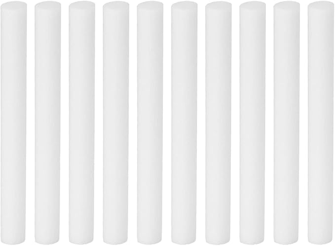 PATIKIL Humidifier Cotton Filter Sticks, 10 Pcs Refill Sticks Filter Wicks Replacement for USB Mini Humidifiers Portable Diffuser (2.76'' x 0.28''), White