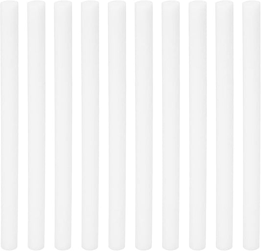 PATIKIL Humidifier Cotton Filter Sticks, 10 Pcs Refill Sticks Filter Wicks Replacement for USB Mini Humidifiers Portable Diffuser (6.3'' x 0.39''), White