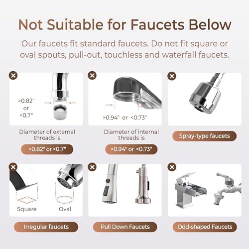 Waterdrop BFC1 Skincare Filter, Bathroom Sink Filter Water Faucet for Skin, Countertop Water Filter, SGS Certified, Reduce 99% Chlorine, Nanoscale Deep Clean, Hydrate Deeply