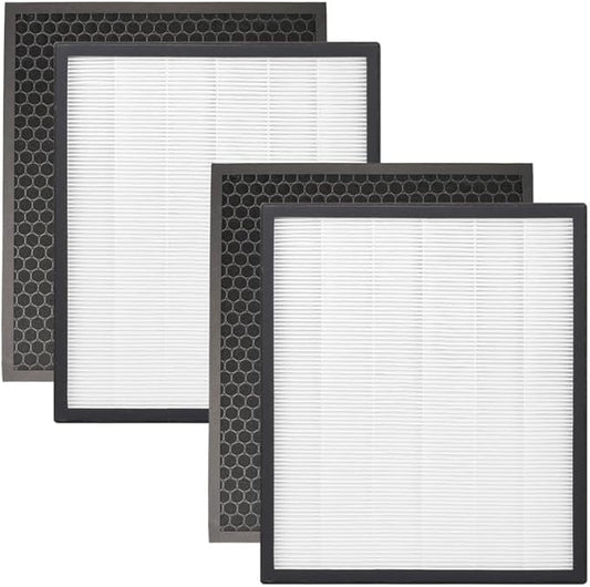 LV-PUR131 Replacement Filters Compatible with LEVOIT Air Purifier Models LV-PUR131s and LV-PUR13, LV-PUR131-RF, 2 Pack True HEPA and Activated Carbon Filters