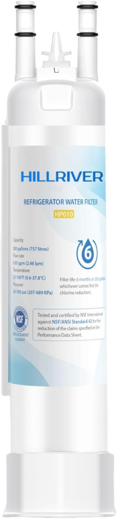 FPPWFU01 EPPWFU01 Water Filter Replacement, Compatible with EPPWFU01 PureAdvantage PWF-1, Frigidaire FPPWFU01 PurePour PWF-1 (1 Count) - Packaging May Vary