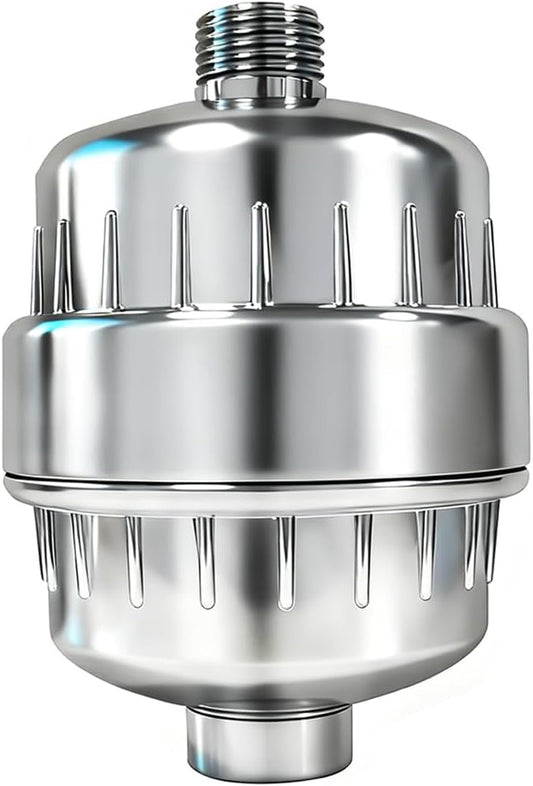 ALTHARA Shower Head Filter, High Output Shower Filter Head for Hard Water 20 Stage, Reduces Dry Itchy Skin, Dandruff, Eczema, Bathroom Fixture Hardware Parts - Chrome