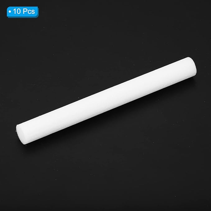 PATIKIL Humidifier Cotton Filter Sticks, 10 Pcs Refill Sticks Filter Wicks Replacement for USB Mini Humidifiers Portable Diffuser (3.94'' x 0.39''), White