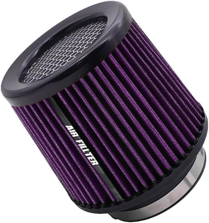 muge racing Universal 3 Inch 76mm Air Intake Filter Replacement Cone Air Filters Quality Dry Air Filter