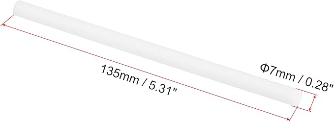 PATIKIL Humidifier Cotton Filter Sticks, 10 Pcs Refill Sticks Filter Wicks Replacement for USB Mini Humidifiers Portable Diffuser (5.31'' x 0.28''), White