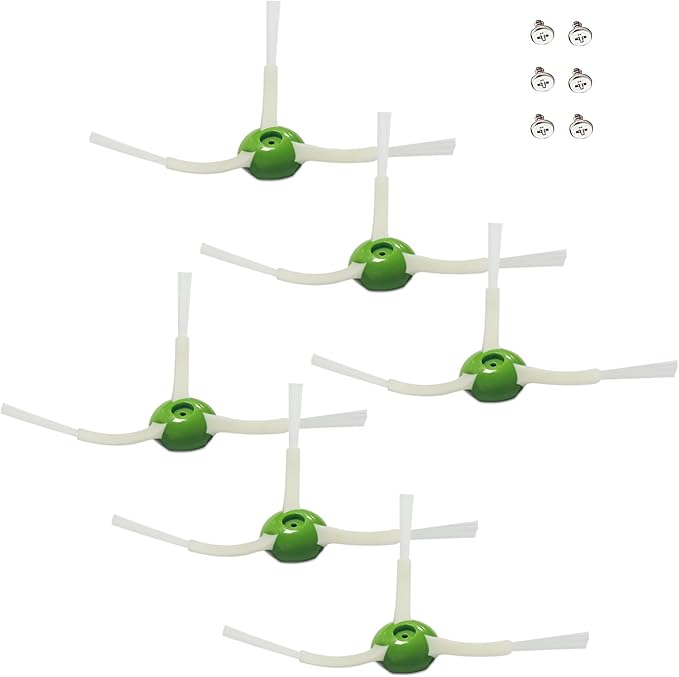 Replacement Side Brush for iRobot Roomba i, e,j Series i7 i7+ Plus i8 i3 i6+/Plus E5 E6 E7 7550 3550 3150 5150 6198 7150 Vacuum Cleaners,6 Pack