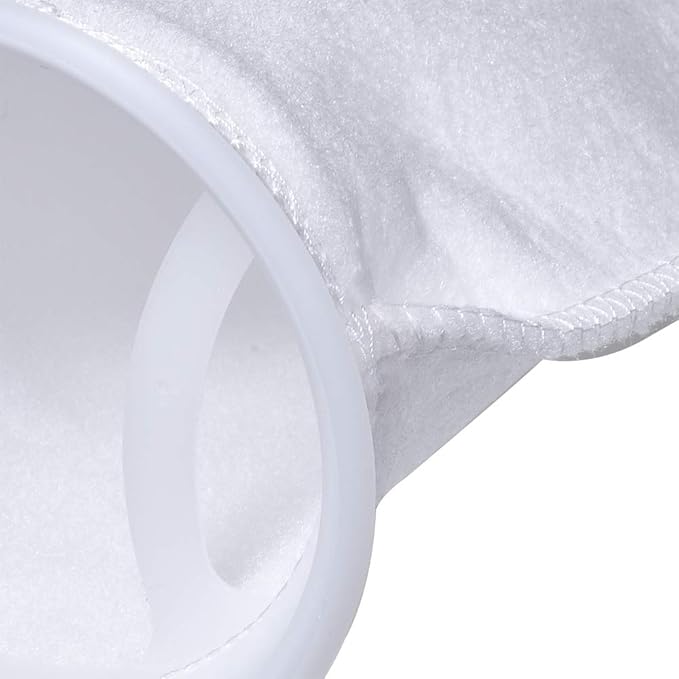 ALEGI Aquarium Filter Socks 4 inch by 14 Inch Long, 200 Micron - 4 Inch Ring Aquarium Felt Filter Bags 6Pack