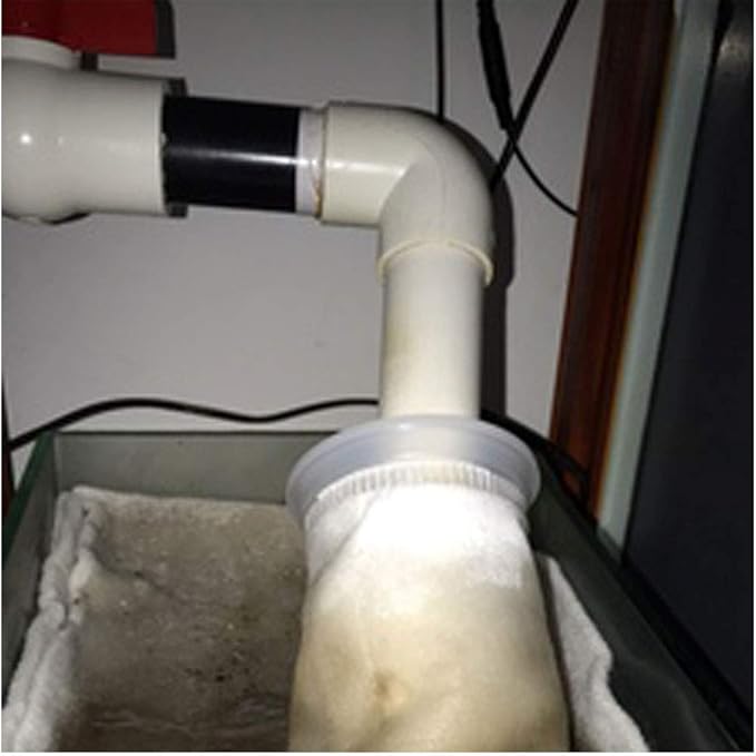 ALEGI Aquarium Filter Socks 4 inch by 14 Inch Long, 200 Micron - 4 Inch Ring Aquarium Felt Filter Bags 6Pack