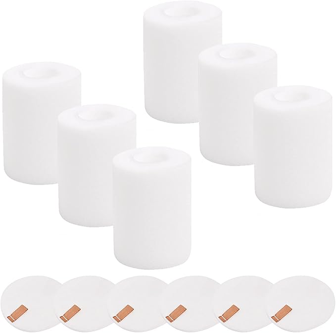 6 Pack IQ Base Pre-Motor Foam Replacement Filters for Shark IQ R101AE RV1001AE AV912S AV1010AE RV1000 AV970 AV993 AV1002AE Shark AI AV2501S AV2501AE RV2502AE RV2520AOUS Robot Vacuum Cleaner
