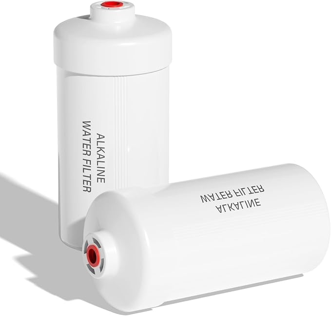 Purewell PH-2 White 3-Stage Alkaline Filter Elements, Additional filters for Berkey® Black Filters, Berkey® Gravity Filtration System and Purewell System, pH 8-9 (2 Pack, K Series)