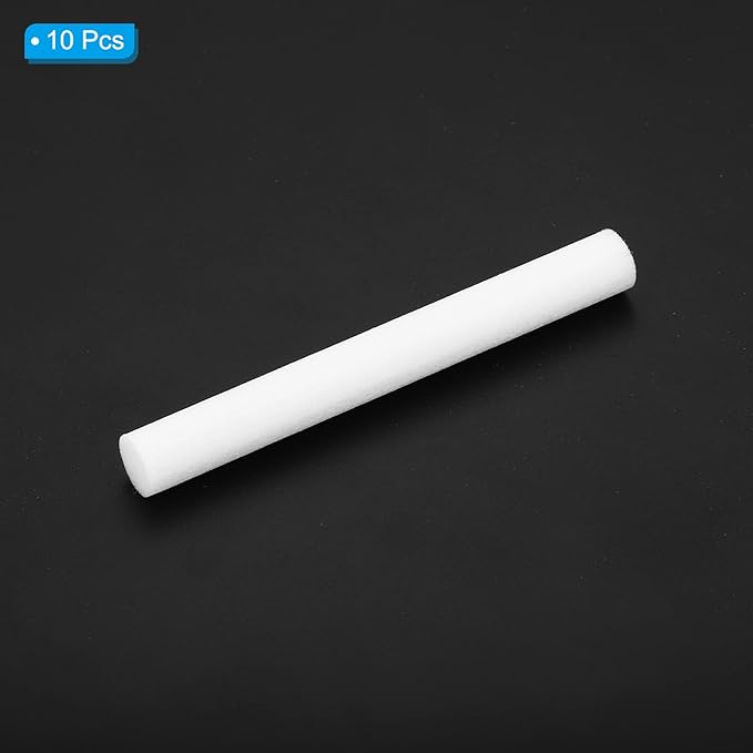 PATIKIL Humidifier Cotton Filter Sticks, 10 Pcs Refill Sticks Filter Wicks Replacement for USB Mini Humidifiers Portable Diffuser (2.76'' x 0.31''), White