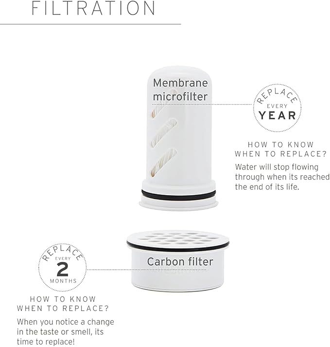 LifeStraw Home Water Pitcher Replacement Pack, 1-Year Supply, for Protection Against Bacteria, Parasites, microplastics, PFAS and 30+ contaminants