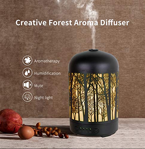 Essential Oil Diffuser Forrest 100ml Colorful Iron LED 3d light Advanced Cool Mist Humidifier