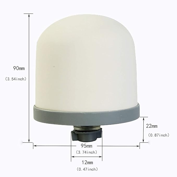 Huining 2PCS Ceramic Dome Replacement Filter for Household Water Bucket Filtration System Water Pitcher