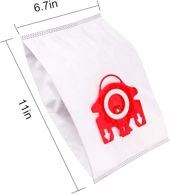 Airclean 3D Efficiency Dust Bags,12pcs FJM Vacuum Bags Replacement Compatible with Complete C1 C2 Vacuum Cleaner with 2 Set Filters