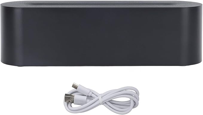 Yoidesu Flame Diffuser Humidifier, 7 Flame Colors, USB Plug Design, Waterless Automatic Power Outage, 150ml Large Capacity Water, Three Lighting Modes (DQ709 Black)