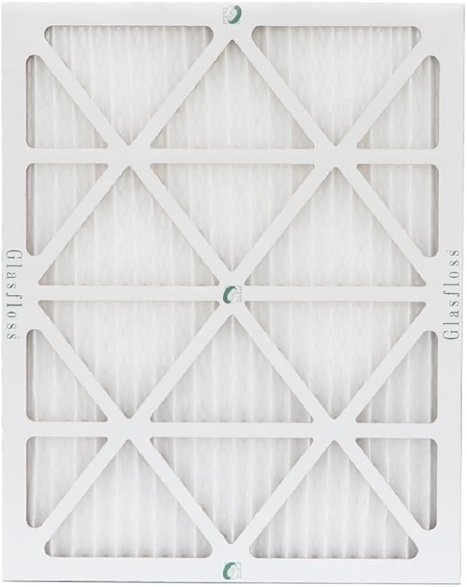 Glasfloss 16-3/8 x 21-1/2 x 1 MERV 10 Pleated Air Filters Box of 6. Replacement filters for Carrier, Payne, & Bryant.