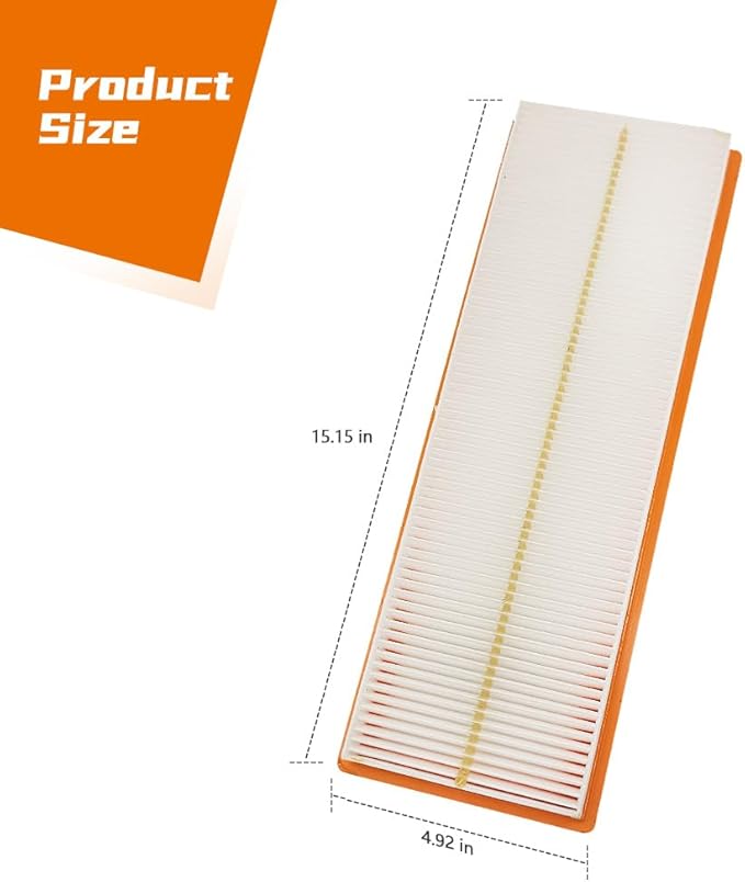 Premium Cabin Air Filter MIU10010 Fit for John Deere 3320 3520 3720 4320 4520 4720 3033R 3038R 3039R 3045R 3046R 4044R 4049M 4049R 4052R 4066R Advanced Filtration Recirculation Air Filter