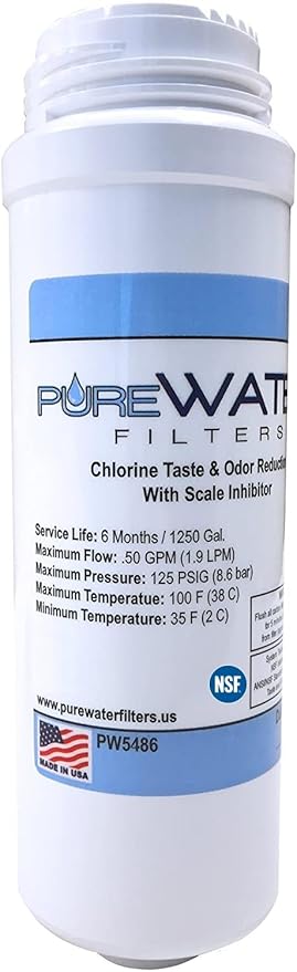 PureWater Replacement Water Filter Cartridge for Keurig B150/K150 B155/K155 K2500 K3000 B3000SE K3500 K4000