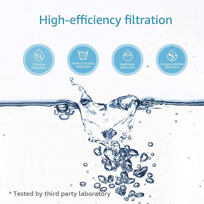 AQUA CREST Faucet Water Filter, Replacement for Brita® Filter, Brita® 36311 On Tap Water Filtration System, FR-200, FF-100, 100 Gallons, Chrome (2 Packs)