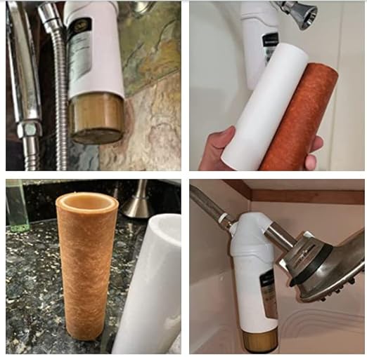 miniwell L720-Plus Shower Filter System-for Bathroom Hard Water and Well -Remove Chlorine & Heavy Metals & Sediments impurties- Good for Skin & Hairs