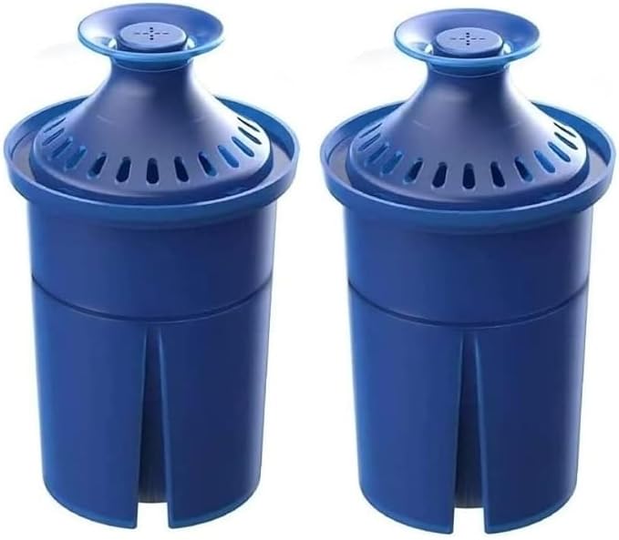 Elite Water Filter Lasting 6 Months-Efficient Long-Life Elite Filter, Replacement for Brita Pitcher Water Filter and Dispensers, Etc.,BPA FREE,2 Count(Blue)