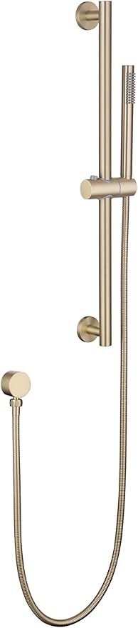 Weshi Shower Slide Bar Handheld Shower with Hose, Bathroom Handheld Shower Head, Slide Bar Hand Shower with spray, High Pressure Shower Head Height Adjustable with 59 Inch Stainless Steel Hose