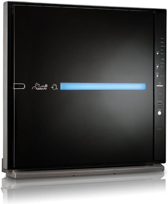 Rabbit Air, MinusA2 Air Purifiers for Home, Ultra Quiet HEPA Air Purifier - Wall Mountable Large Room Air Purifier - Stylish, Efficient and Energy Star - (SPA-780A, Black, Odor Remover)