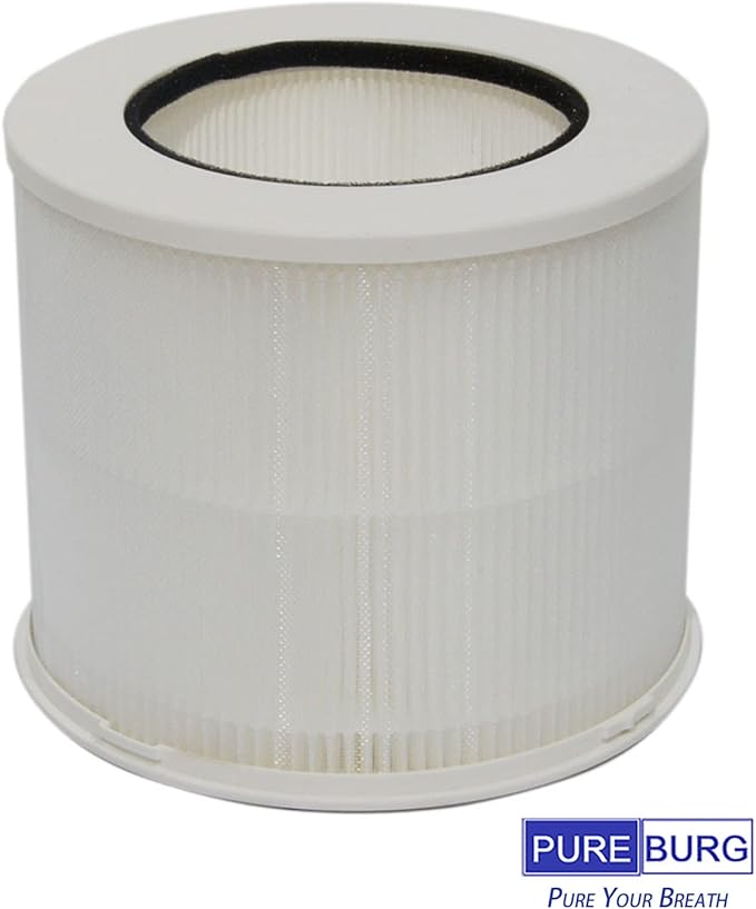 PUREBURG 12020 Replacement HEPA Filters Compatible with Clorox 11020 11021 Tabletop True HEPA Air Purifier,2-Pack H13 HEPA Air Clean