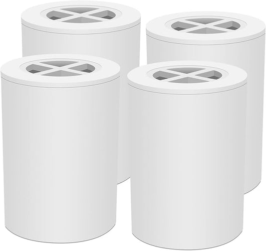 Muvxeznli（A-01）Replacement Shower Filter Cartridge Compatible with Afina Filtered Shower Head,Water Softener Filter for Hard Water Reduce Chlorine and Harmful Substances（4Pack）