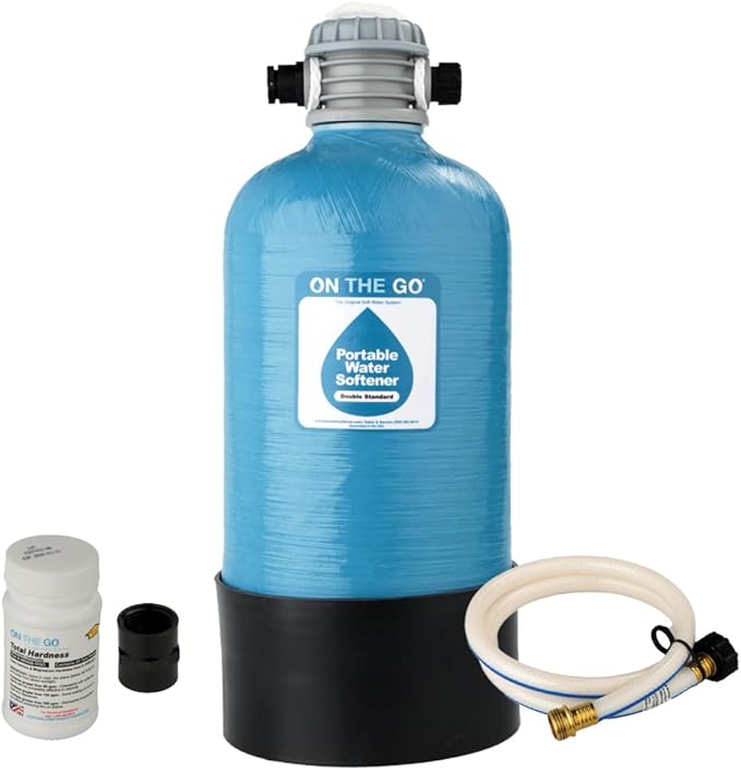 OTG4-DBLSOFT-Portable 16,000 Grain RV Water Softener (NOT made in China, assembled by U.S. Workers in Indiana)