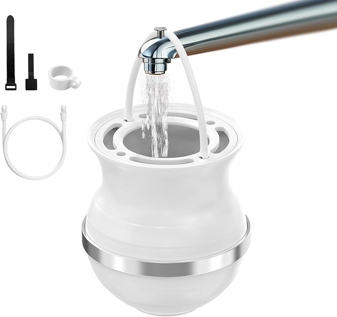 Upgrade Bath Filter 3.0, 15-Stage Bath Water Filter for Tub Faucet, Removes 99.9% of Chlorine & Contaminants, BPA-Free, 2500 Gallons, Bathtub Filter Hard Water Softener for Healthier Skin, Hair, Nails