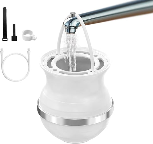 Upgrade Bath Filter 3.0, 15-Stage Bath Water Filter for Tub Faucet, Removes 99.9% of Chlorine & Contaminants, BPA-Free, 2500 Gallons, Bathtub Filter Hard Water Softener for Healthier Skin, Hair, Nails