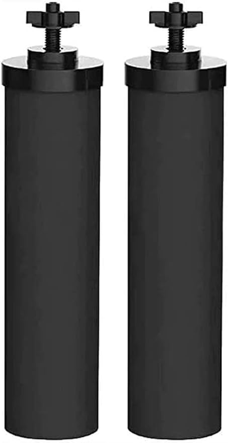 NSF/ANSI 375 Certified Water Filter, Replacement for Berkey® BB9®-2 Black Purification Elements and Berkey® Gravity Filter System, Pack of 2