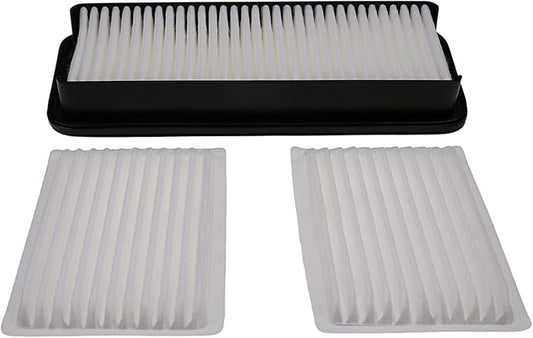 Cab Air Filter Kit T1855-71600 & 6A671-75090 014520-0804 Compatible with Kubota Tractor B2650 B3000 B3030 B3350 M5040 M5140 M6040 M7040 L3240 L3540 L3560 L3940 SVL75-2C SVL75C SVL90-2C SVL90C
