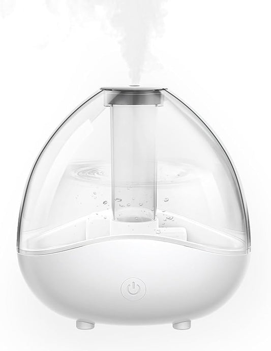 Petyoung Ultrasonic Mist Humidifier with Night Light, Quiet Auto Shut- Off Air Humidifiers for Bedroom, Desk Humidifiers Essential Oil Diffuser with Removable 1.5L Water Tank