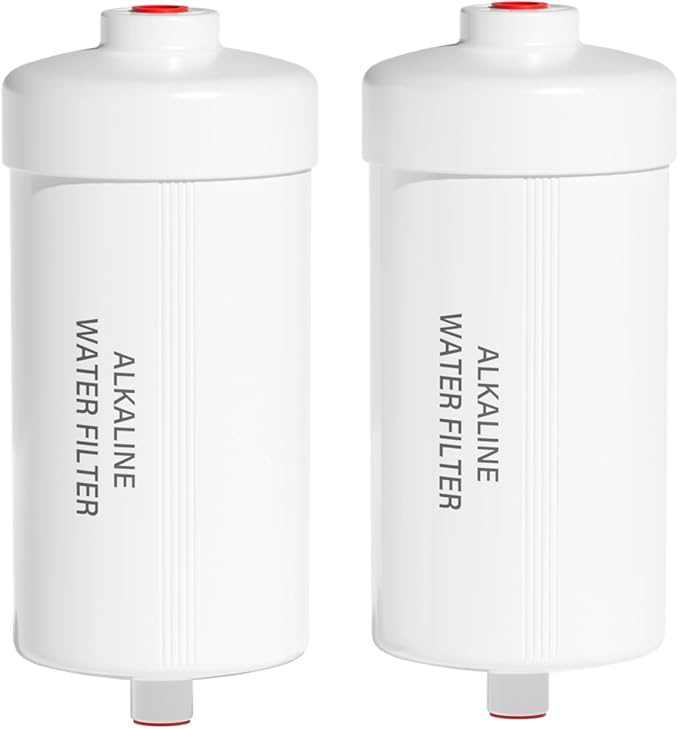 Purewell PH-2 White 3-Stage Alkaline Filter Elements, Additional filters for Berkey® Black Activated Carbon Filters, Berkey® and Purewell Gravity Filtration Water System, pH 8-9 (2 Pack, K Series)