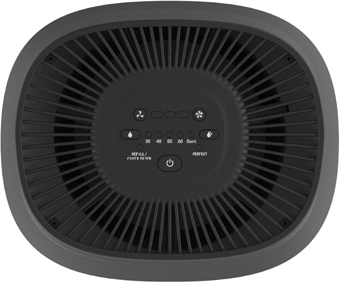 Perfect Aire Top Fill Humidifier for Bedroom, 2.8 Gallon Tank Floor Standing, Easy to Fill & Clean, Cool Mist Evaporative Humidifier for Home, Baby Nursery, Office Low Water Indicator, 24 Hr.