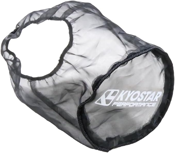Kyostar Universal Air Filter Cover, Dustproof Cold Air Intake Filter Cover Wrap for Car, Air Intake Filter Sock Cover for High Flow Air Intake Filters