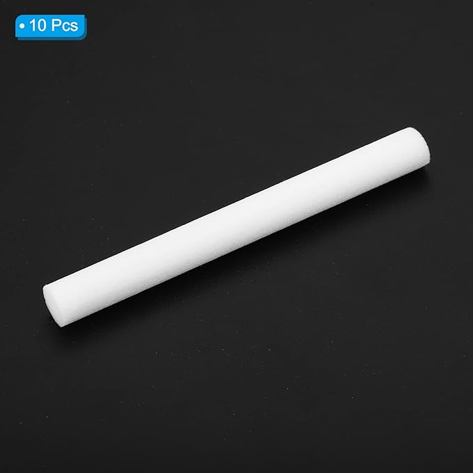 PATIKIL Humidifier Cotton Filter Sticks, 10 Pcs Refill Sticks Filter Wicks Replacement for USB Mini Humidifiers Portable Diffuser (2.76'' x 0.28''), White