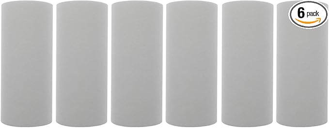 Tier1 10 Micron 10 Inch x 4.5 Inch | 6-Pack Spun Wound Polypropylene Whole House Sediment Water Filter Replacement Cartridge | Compatible with Hydronix SDC-45-1010, SDF-45-1010, Home Water Filter