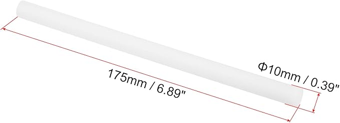 PATIKIL Humidifier Cotton Filter Sticks, 10 Pcs Refill Sticks Filter Wicks Replacement for USB Mini Humidifiers Portable Diffuser (6.89'' x 0.39''), White