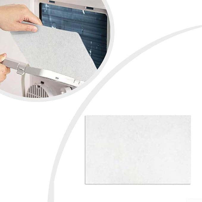 Air Conditioner Filter 24x15x1/4 Inch Replacement for Window AC Units - Electrostatic Non-Woven Polyester Fiber Cotton Filter Media - Customizable Size