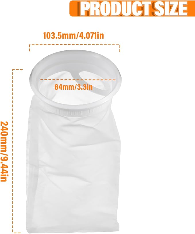 2 Pack IBC Lid Filter Nylon Screen, IBC Tote Lid Filter for Water Tank Rain Barrel Venting Ton Barrel Plastic