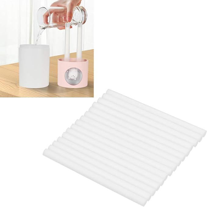 Fdit 5x80mm Humidifier Air Diffuser Cotton Swab Filter Portable USB Humidifier Cotton Sticks Refill Replacement (30Pcs)