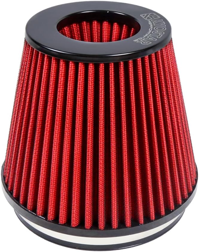 Kyostar 6" 152mm High Flow Inlet Cold Air Intake Cone Replacement Dry Air Filter Red