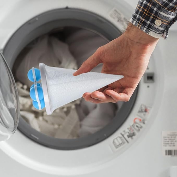 Floating Hair Filtering Mesh Removal, 2025 New Lint Catcher for Washing Machine Pet Hair Catcher for Washing Machine, Reusable Washing Machine Hair Catcher Tool for Pet Dog Hair Remover (3, Colorful)
