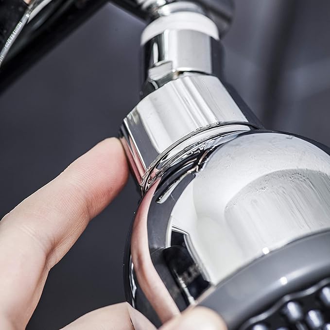 AquaBliss TurboSpa ECO 3 Inch High Pressure Shower Head w/Flow Restrictor Melts Stress into Bliss at Full Power. 42 Nozzle Wide Spray High Flow Showerhead Drenches You Fast, No Dry Spots Guaranteed