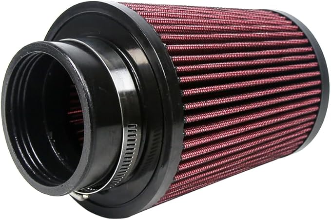 2.75 Inch 70 mm Inlet Cold Air Intake Filter Cone Replacement Quality Dry Air Filter Red